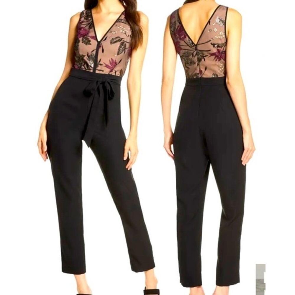 Floral Embroidered Jumpsuit HARLYN size medium